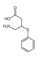 4-amino-3-phenylsulfanylbutanoic acid Structure