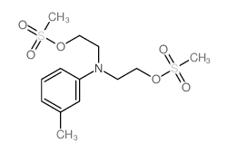 Ethanol,2,2'-[(3-methylphenyl)imino]bis-, dimethanesulfonate (ester) (9CI)结构式