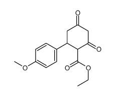 ethyl 2-(4-methoxyphenyl)-4,6-dioxocyclohexane-1-carboxylate结构式