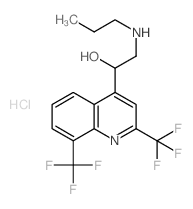 1-[2,8-bis(trifluoromethyl)quinolin-4-yl]-2-propylamino-ethanol Structure