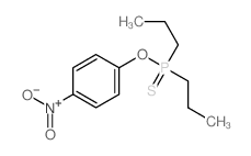 Phosphinothioic acid, dipropyl-, O-(p-nitrophenyl) ester Structure