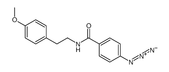 4-azido-N-[2-(4-methoxyphenyl)ethyl]benzamide结构式