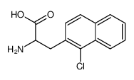 2-amino-3-(1-chloronaphthalen-2-yl)propanoic acid结构式