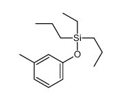 ethyl-(3-methylphenoxy)-dipropylsilane Structure