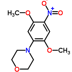 4-(2,5-Dimethoxy-4-nitrophenyl)morpholine结构式