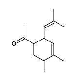 1-[4,5-dimethyl-2-(2-methylprop-1-enyl)cyclohex-3-en-1-yl]ethanone Structure