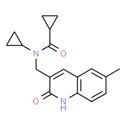 Cyclopropanecarboxamide, N-cyclopropyl-N-[(1,2-dihydro-6-methyl-2-oxo-3-quinolinyl)methyl]- (9CI) picture