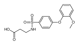 N-[4-(2-Methoxyphenoxy)phenylsulfonyl]-^b-alanine Structure