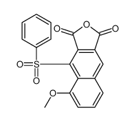 4-(benzenesulfonyl)-5-methoxybenzo[f][2]benzofuran-1,3-dione Structure