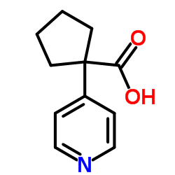 Cyclopentanecarboxylic acid, 1-(4-pyridinyl)- (9CI) Structure