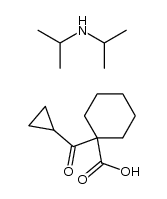 diisopropylamine 1-(cyclopropanecarbonyl)cyclohexanecarboxylate结构式