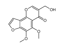 3-(hydroxymethyl)-5,6-dimethoxyfuro[2,3-h]chromen-4-one Structure