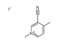 1,4-dimethylpyridin-1-ium-3-carbonitrile,iodide Structure