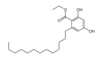 ethyl 2,4-dihydroxy-6-tridecylbenzoate Structure