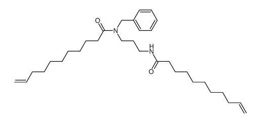 Undec-10-enoic acid benzyl-(3-undec-10-enoylamino-propyl)-amide结构式