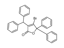 3-benzhydryl-4-bromo-5,5-diphenylfuran-2-one结构式