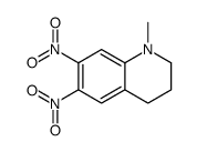 1-methyl-6,7-dinitro-3,4-dihydro-2H-quinoline结构式