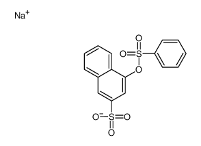 4-[(Phenylsulfonyl)oxy]-2-naphthalenesulfonic acid sodium salt结构式
