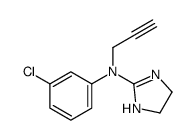 N-(3-chlorophenyl)-N-prop-2-ynyl-4,5-dihydro-1H-imidazol-2-amine结构式