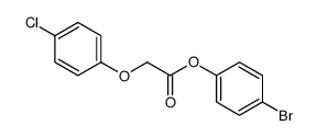 (4-bromophenyl) 2-(4-chlorophenoxy)acetate结构式