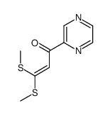 3,3-bis(methylsulfanyl)-1-pyrazin-2-ylprop-2-en-1-one Structure