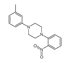 1-(3-methylphenyl)-4-(2-nitrophenyl)piperazine结构式