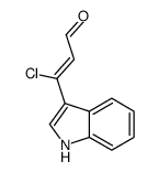 3-chloro-3-(1H-indol-3-yl)prop-2-enal结构式