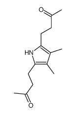 4-[3,4-dimethyl-5-(3-oxobutyl)-1H-pyrrol-2-yl]butan-2-one结构式