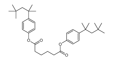 bis[4-(2,4,4-trimethylpentan-2-yl)phenyl] hexanedioate结构式