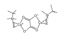 bis[(vinyl-tert-butyldimethylsilane)copper(I)] oxalate结构式