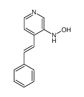 N-{4-[(E)-2-phenylethenyl]pyridin-3-yl}hydroxylamine结构式