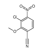 3-Chloro-2-methoxy-4-nitrobenzonitrile结构式