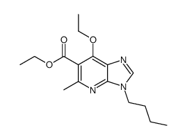 3-butyl-7-ethoxy-5-methyl-3H-imidazo[4,5-b]pyridine-6-carboxylic acid ethyl ester结构式