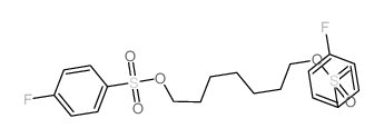 1,7-bis[(4-fluorophenyl)sulfonyloxy]heptane结构式
