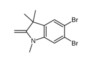 5,6-dibromo-1,3,3-trimethyl-2-methylideneindole结构式