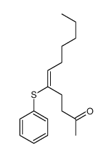 5-phenylsulfanylundec-5-en-2-one结构式