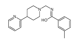 3-methyl-N-[(4-pyridin-2-ylpiperidin-1-yl)methyl]benzamide Structure