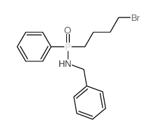 Phosphinic amide,P-(4-bromobutyl)-P-phenyl-N-(phenylmethyl)- Structure