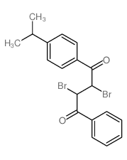1,4-Butanedione,2,3-dibromo-1-p-cumenyl-4-phenyl- (8CI)结构式
