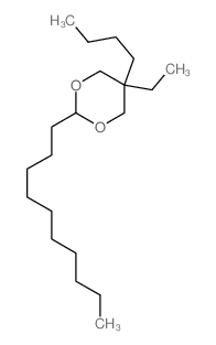 1,3-Dioxane,5-butyl-2-decyl-5-ethyl-结构式