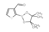 2-(4,4,5,5-Tetramethyl-1,3,2-dioxaborolan-2-yl)thiophene-3-carbaldehyde picture