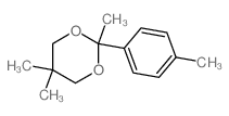 2,5,5-trimethyl-2-(4-methylphenyl)-1,3-dioxane结构式