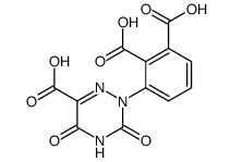 3-(6-carboxy-3,5-dioxo-4,5-dihydro-3H-[1,2,4]triazin-2-yl)-phthalic acid Structure