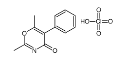 2,6-dimethyl-5-phenyl-1,3-oxazin-4-one,perchloric acid Structure