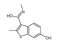 6-hydroxy-N,2-dimethyl-1-benzothiophene-3-carboxamide结构式