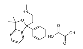 2-(3,3-dimethyl-1-phenyl-2-benzofuran-1-yl)-N-methylethanamine,oxalic acid Structure