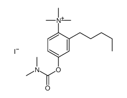 [4-(dimethylcarbamoyloxy)-2-pentylphenyl]-trimethylazanium,iodide Structure