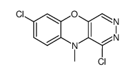 1,7-dichloro-10-methyl-10H-benzo[b]pyridazino[4,5-e][1,4]oxazine Structure