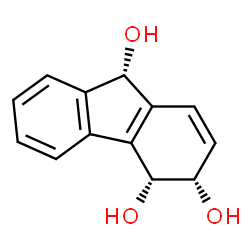 3H-Fluorene-3,4,9-triol, 4,9-dihydro-, (3S,4R,9S)- (9CI) Structure