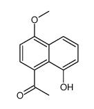 1-(8-hydroxy-4-methoxynaphthalen-1-yl)ethanone Structure